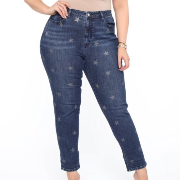Fashion Nova Denim - Fashion Nova Starry Night Boyfriend Jeans